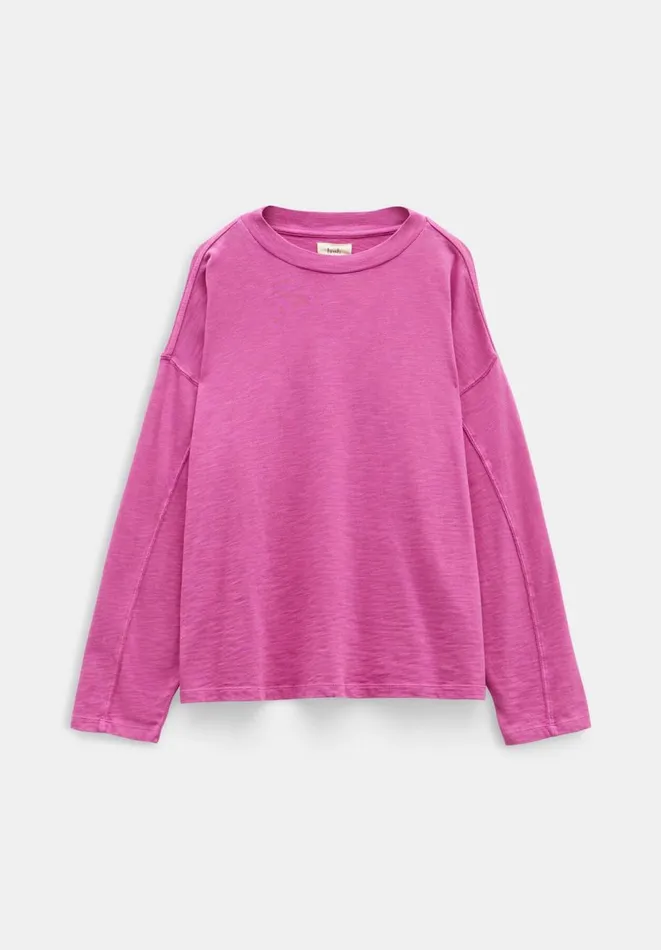 Hush Tops and Tshirts Women Alora Brushed Oversized Top Vibrant Pink