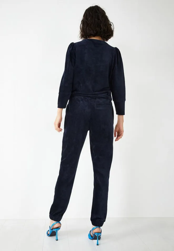 Hush Tops and Tshirts Women Belle Cord Jersey Top Midnight Navy Hush Tops and Tshirts Women Belle Cord Jersey Top Midnight Navy