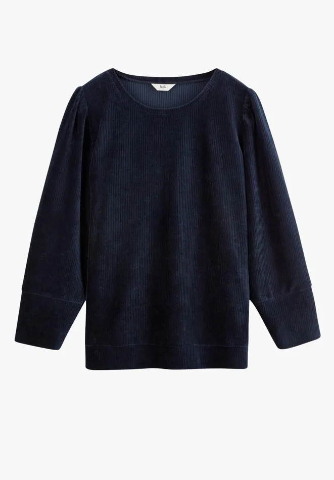 Hush Tops and Tshirts Women Belle Cord Jersey Top Midnight Navy Hush Tops and Tshirts Women Belle Cord Jersey Top Midnight Navy