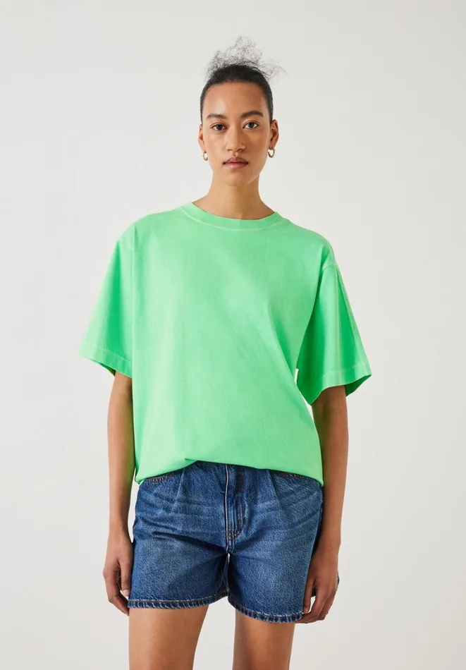Hush Tops and Tshirts Women Flo Oversized Cotton TShirt Poison Green