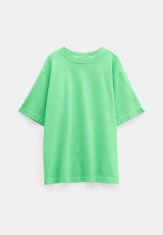 Hush Tops and Tshirts Women Flo Oversized Cotton TShirt Poison Green