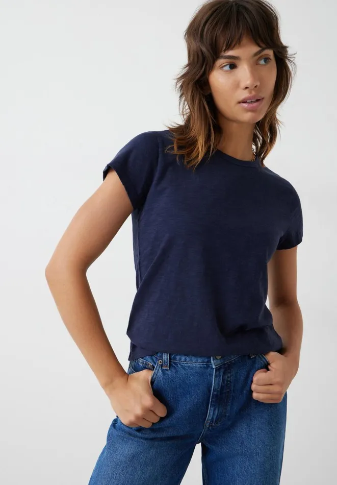 Hush Tops and Tshirts Women Slim Fit Crew TShirt Midnight