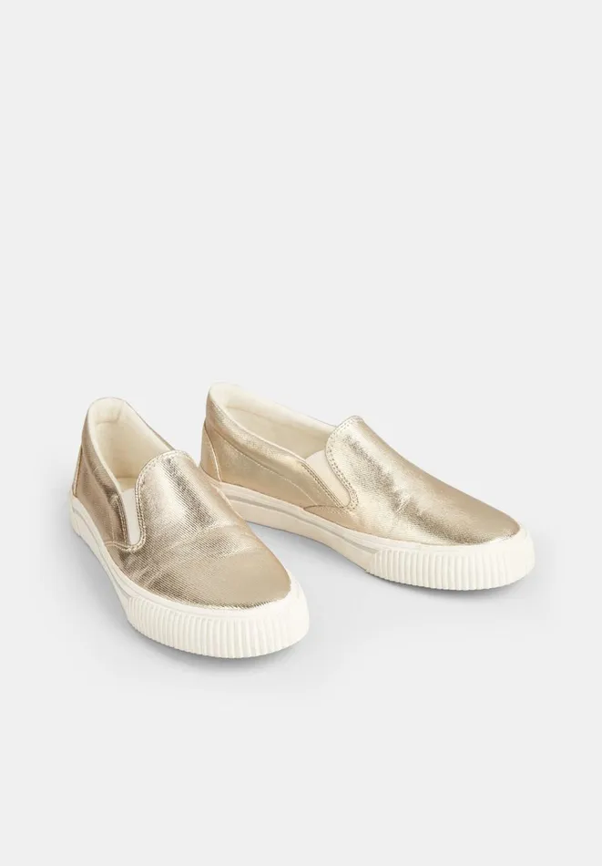 Hush Trainers Women Gili Slip On Trainers Gold