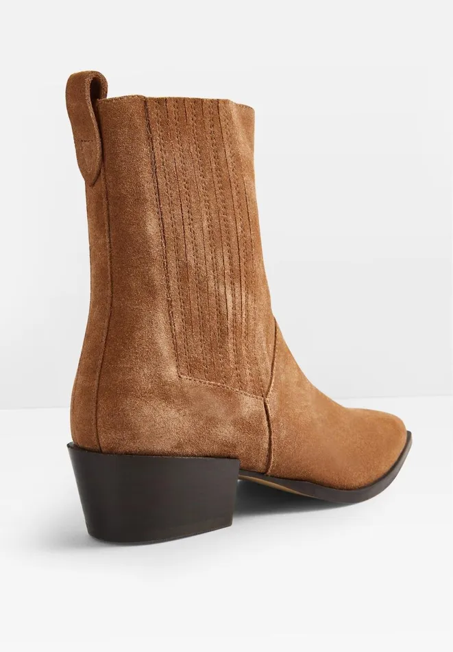Hush Trainers Women Miley Suede Western Boots Tan Hush Trainers Women Miley Suede Western Boots Tan