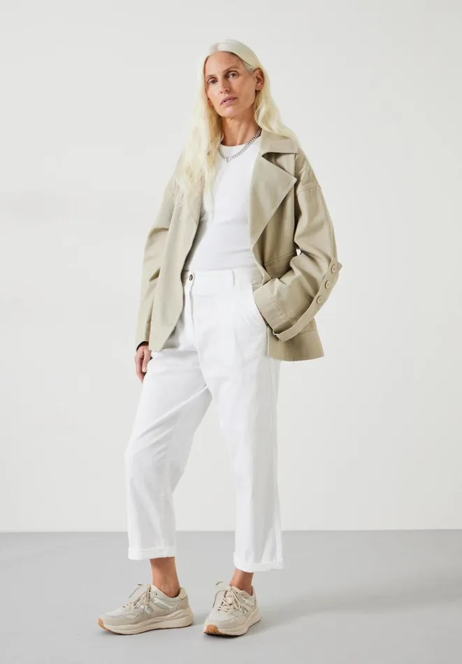 Hush Trousers Women Imogen Cotton Trousers White