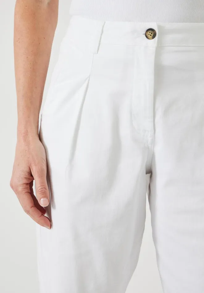 Hush Trousers Women Imogen Cotton Trousers White Hush Trousers Women Imogen Cotton Trousers White