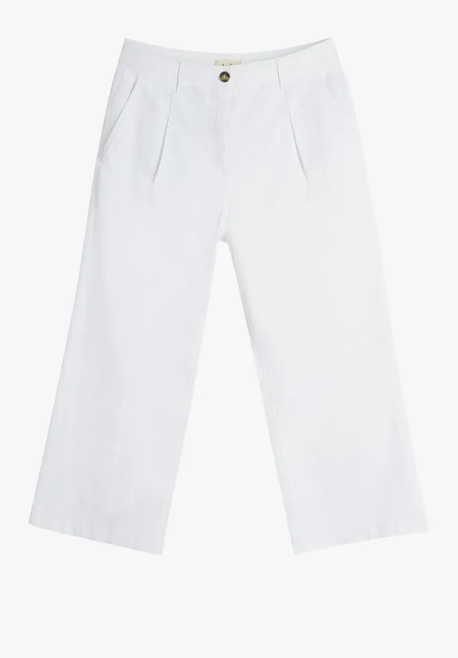 Hush Trousers Women Imogen Cotton Trousers White Hush Trousers Women Imogen Cotton Trousers White