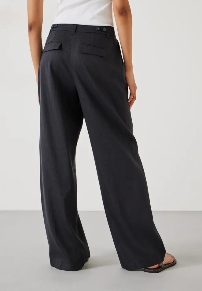 Hush Trousers Women Lana Linen Blend Trousers Black Hush Trousers Women Lana Linen Blend Trousers Black