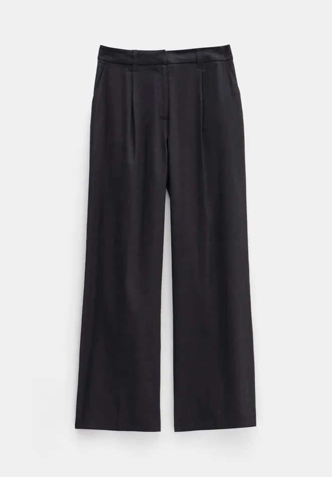Hush Trousers Women Lana Linen Blend Trousers Black Hush Trousers Women Lana Linen Blend Trousers Black