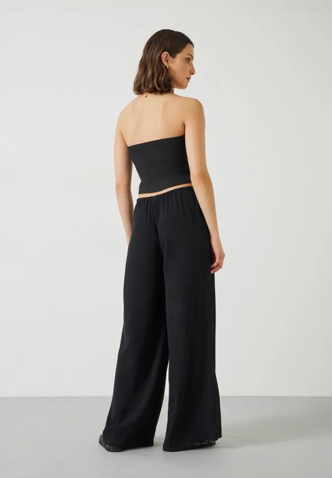 Hush Trousers Women Lyra Oversized Tie Waist Trousers Black Hush Trousers Women Lyra Oversized Tie Waist Trousers Black