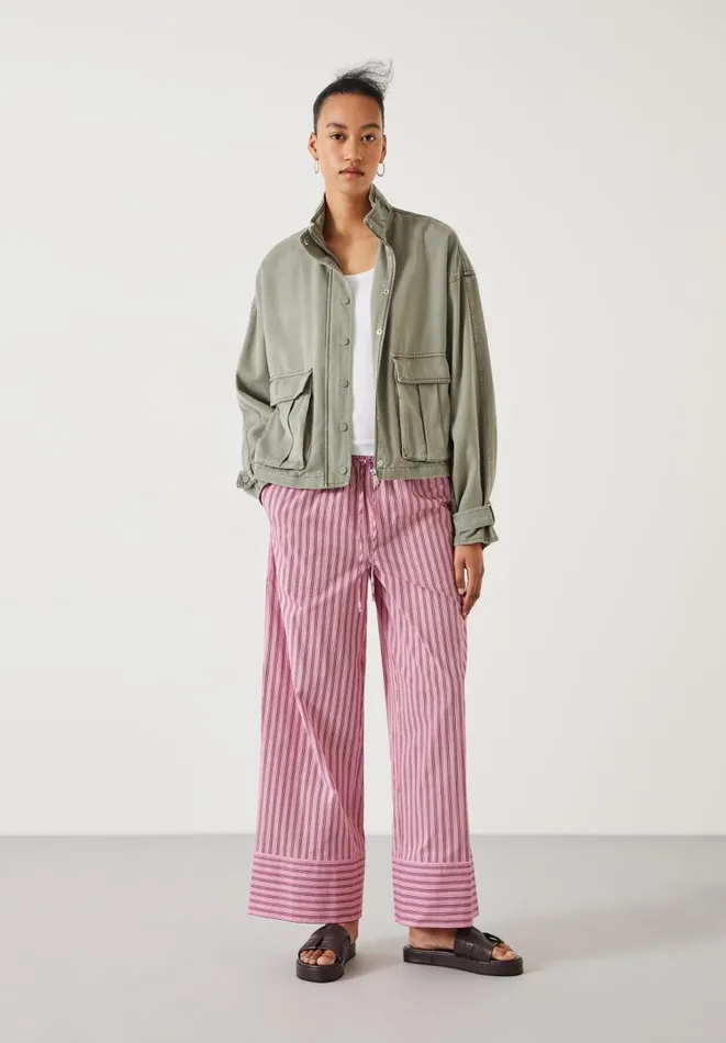 Hush Trousers Women Santorini Striped Trousers Pink