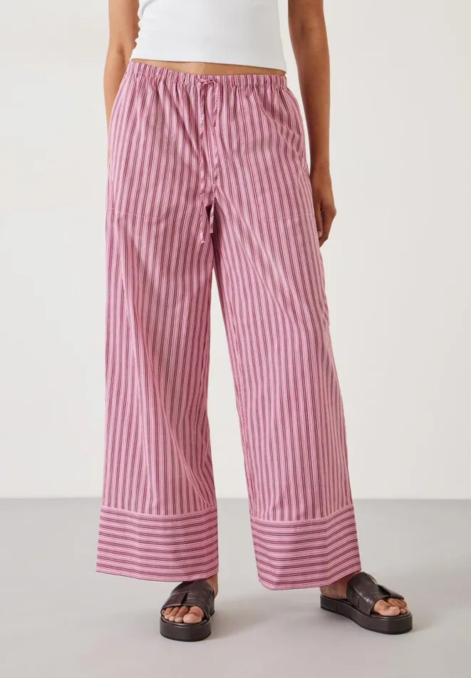 Hush Trousers Women Santorini Striped Trousers Pink