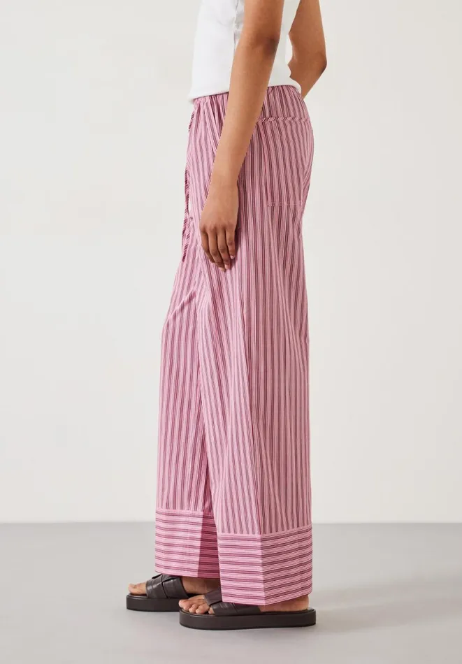 Hush Trousers Women Santorini Striped Trousers Pink