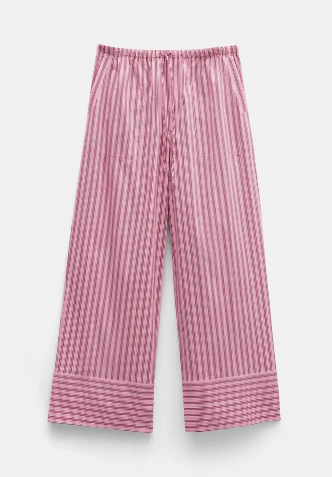 Hush Trousers Women Santorini Striped Trousers Pink