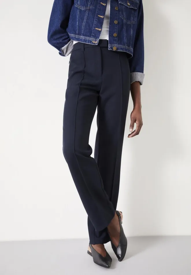 Hush Trousers Women Slim Leg Pintuck Trousers Midnight Navy Hush Trousers Women Slim Leg Pintuck Trousers Midnight Navy