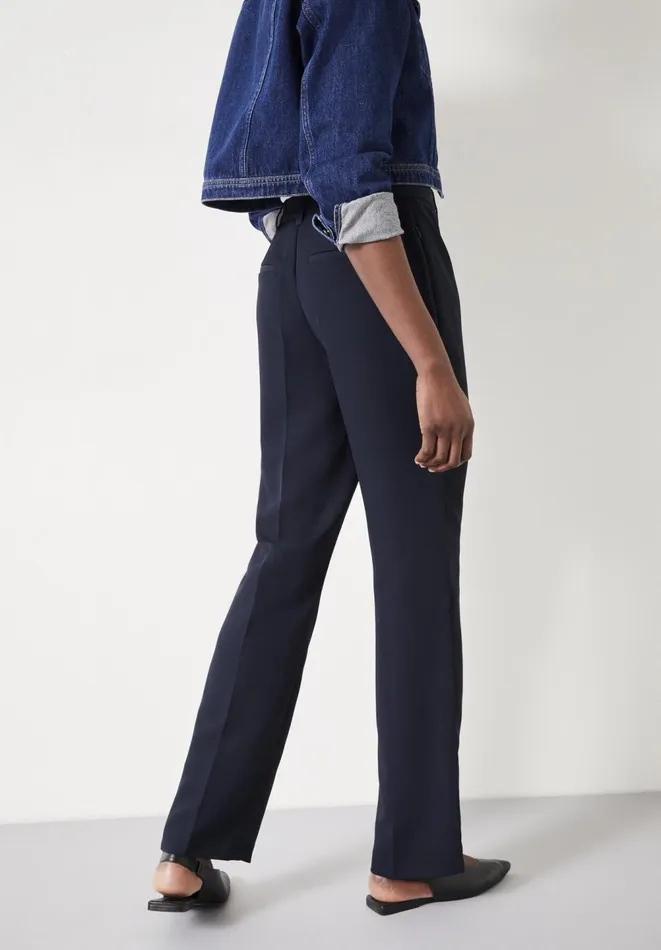 Hush Trousers Women Slim Leg Pintuck Trousers Midnight Navy Hush Trousers Women Slim Leg Pintuck Trousers Midnight Navy