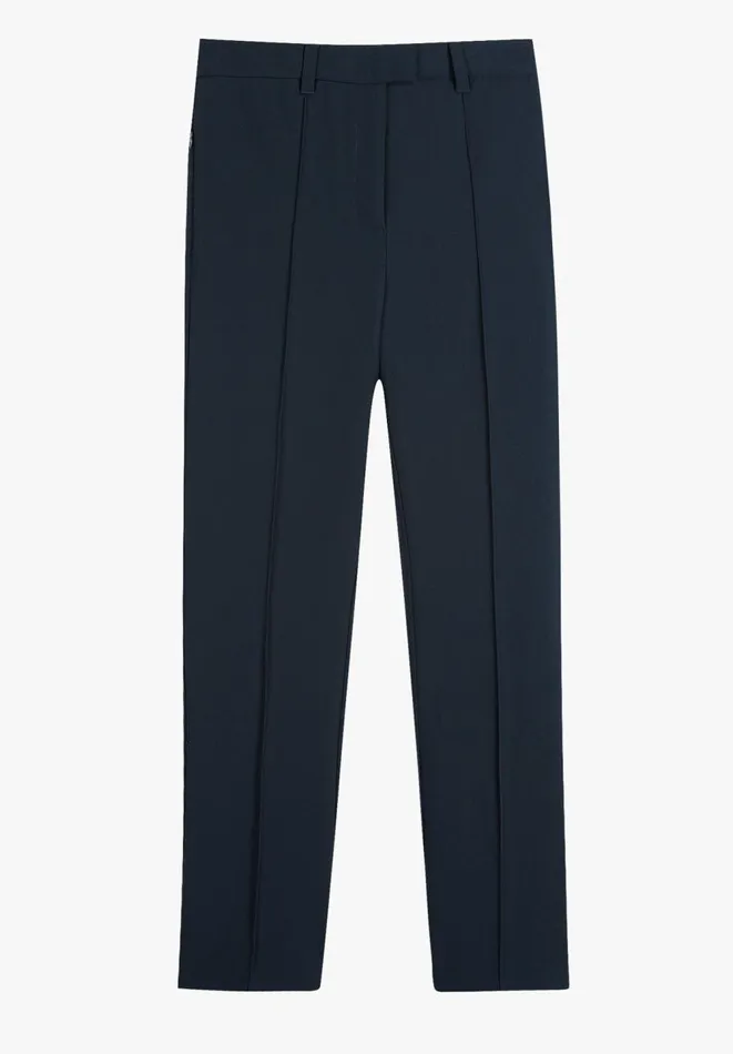 Hush Trousers Women Slim Leg Pintuck Trousers Midnight Navy Hush Trousers Women Slim Leg Pintuck Trousers Midnight Navy
