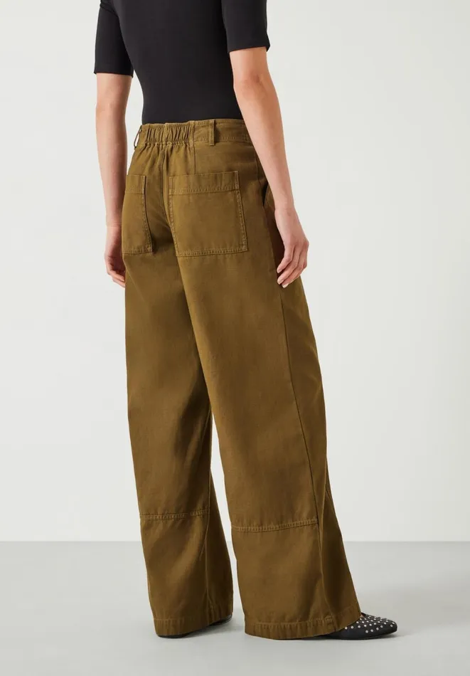 Hush Trousers Women Thea Wide Leg Trousers Olive