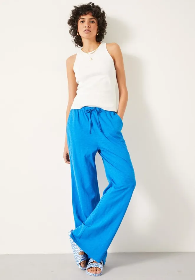 Hush Trousers Women Wendy Wide Leg Trouser Bright Blue