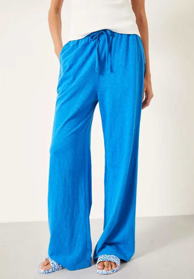 Hush Trousers Women Wendy Wide Leg Trouser Bright Blue