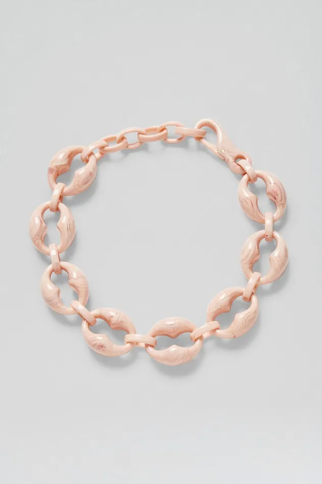 ITALIAN RESIN CHUNKY CHOKER CHALKPINK Women Jewelry Scanlan Theodore
