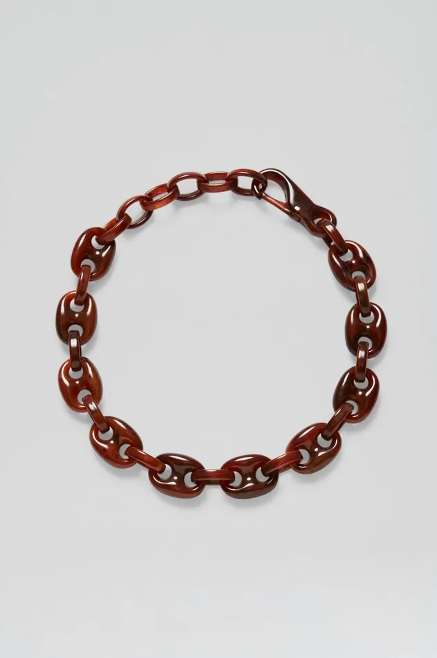ITALIAN RESIN MARINER CHOKER AMBER Jewelry Scanlan Theodore Women ITALIAN RESIN MARINER CHOKER AMBER Jewelry Scanlan Theodore Women