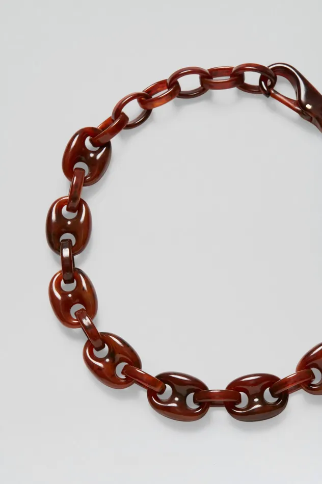 ITALIAN RESIN MARINER CHOKER AMBER Jewelry Scanlan Theodore Women ITALIAN RESIN MARINER CHOKER AMBER Jewelry Scanlan Theodore Women