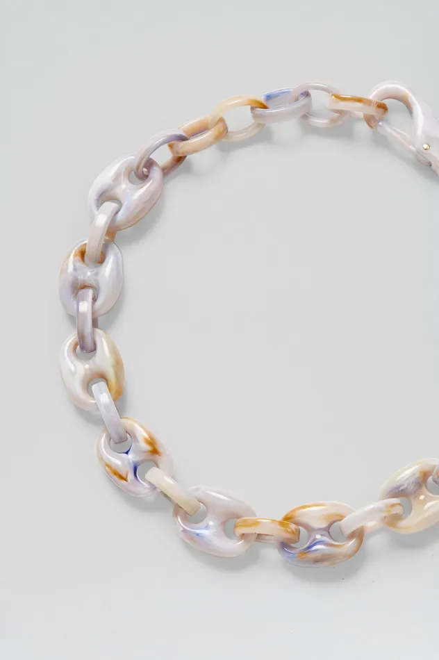 ITALIAN RESIN MARINER CHOKER MARBLE Jewelry Scanlan Theodore Women ITALIAN RESIN MARINER CHOKER MARBLE Jewelry Scanlan Theodore Women