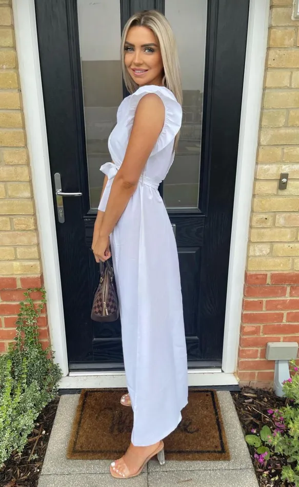 Ivory Makayla Wrap Strappy Maxi Dress Women Missfiga Wrap Dresses Ivory Makayla Wrap Strappy Maxi Dress Women Missfiga Wrap Dresses