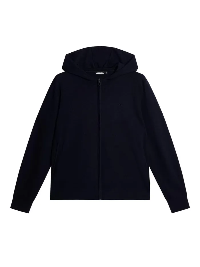 JLindeberg Knitwear Men Cameron Hooded Knit Full Zip