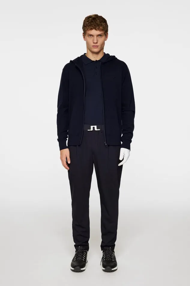 JLindeberg Knitwear Men Cameron Hooded Knit Full Zip