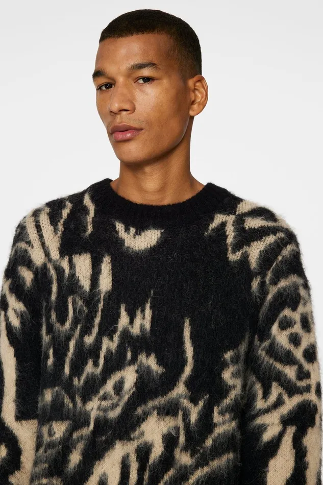 JLindeberg Knitwear Men Falkor Jacquard Knit Sweater