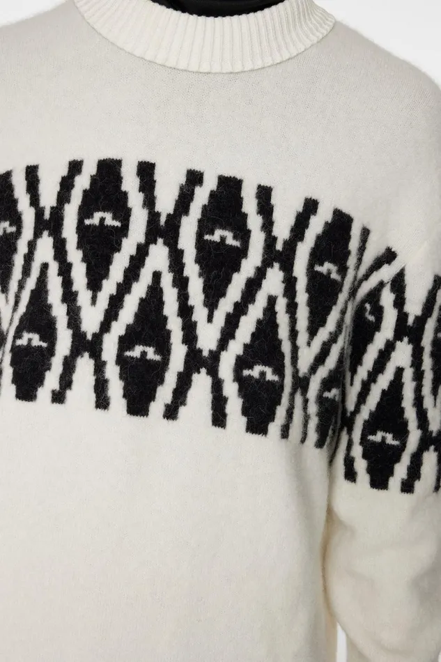 JLindeberg Knitwear Men Jalen Jacquard Knitted Sweater
