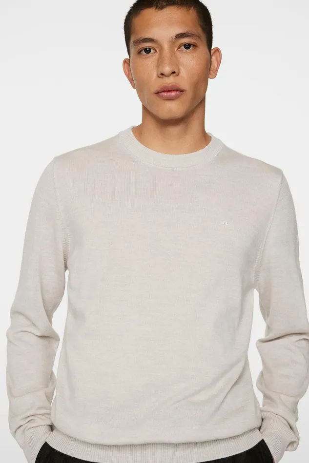 JLindeberg Knitwear Men Keane Merino Crew Neck Sweater