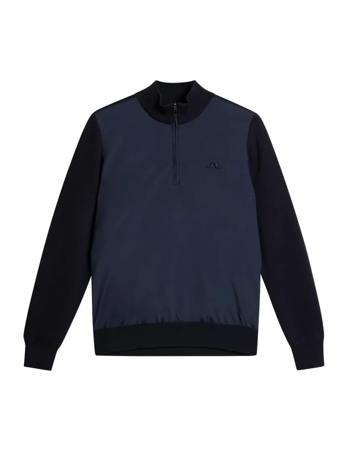 JLindeberg Knitwear Men Rob Hybrid Quarter Zip