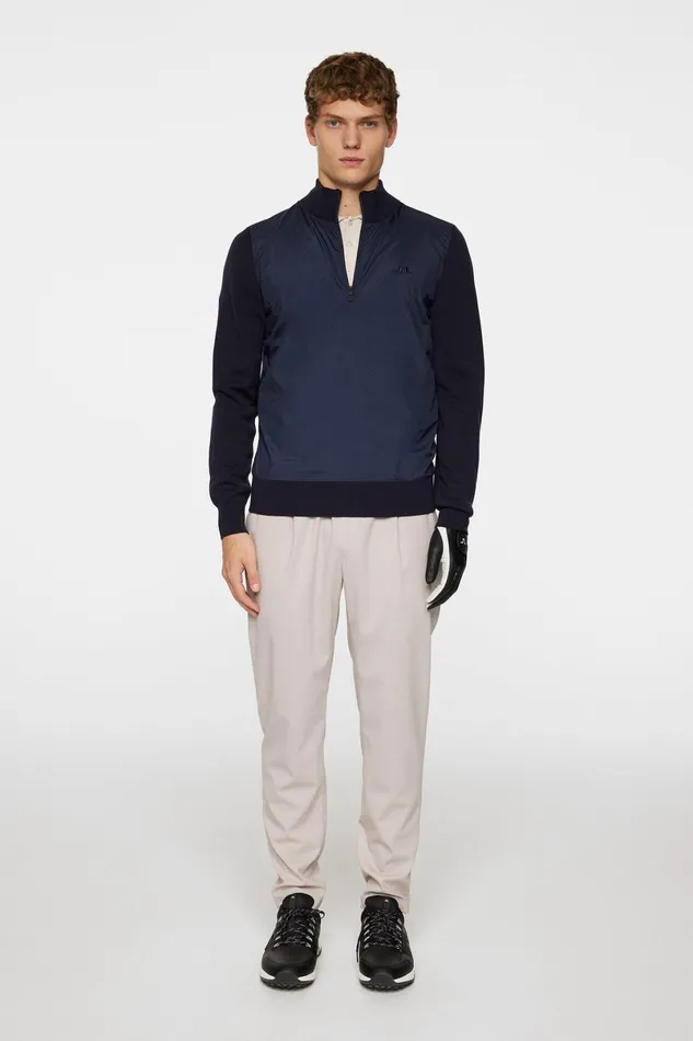 JLindeberg Knitwear Men Rob Hybrid Quarter Zip