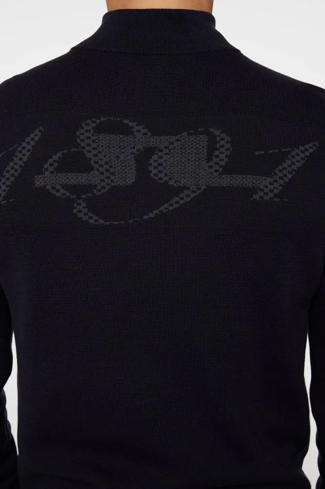 JLindeberg Knitwear Men Rob Hybrid Quarter Zip