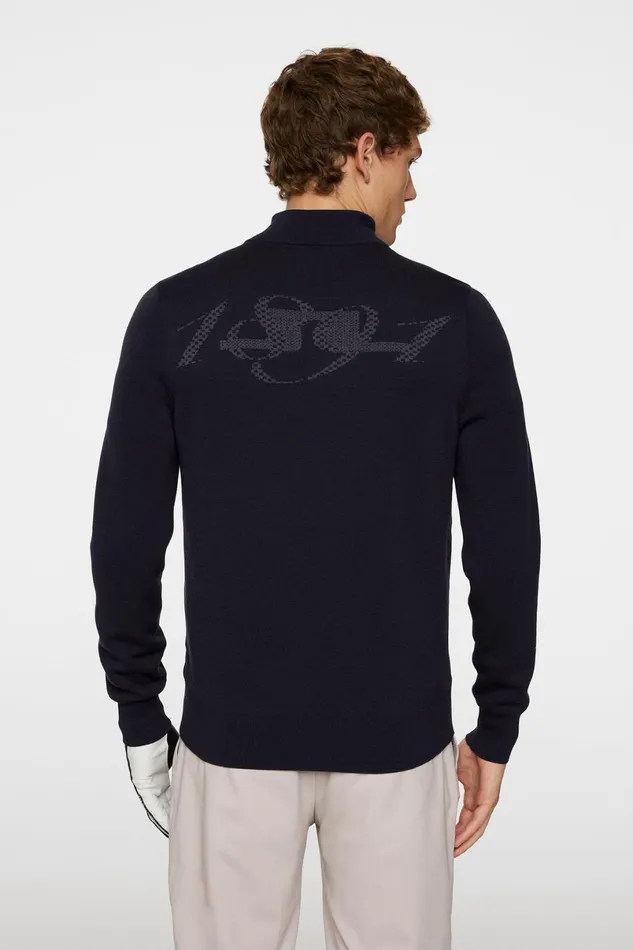 JLindeberg Knitwear Men Rob Hybrid Quarter Zip