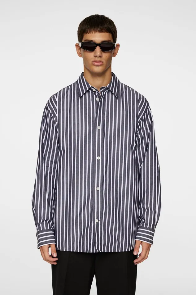 JLindeberg Shirts Men Howard Bold Yd Stripe Shirt
