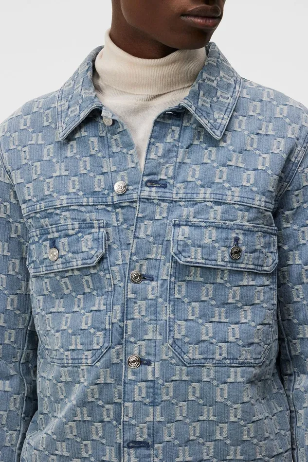 JLindeberg Underwear Men Cam Jacquard Denim Jacket