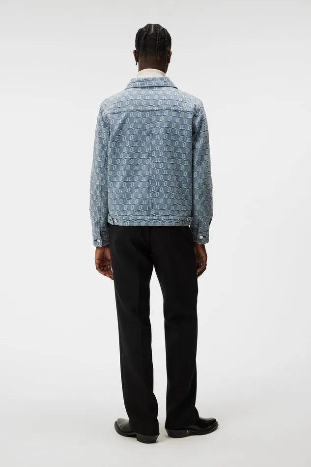 JLindeberg Underwear Men Cam Jacquard Denim Jacket