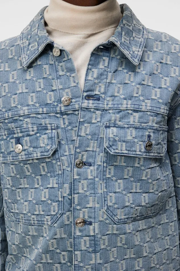 JLindeberg Underwear Men Cam Jacquard Denim Jacket