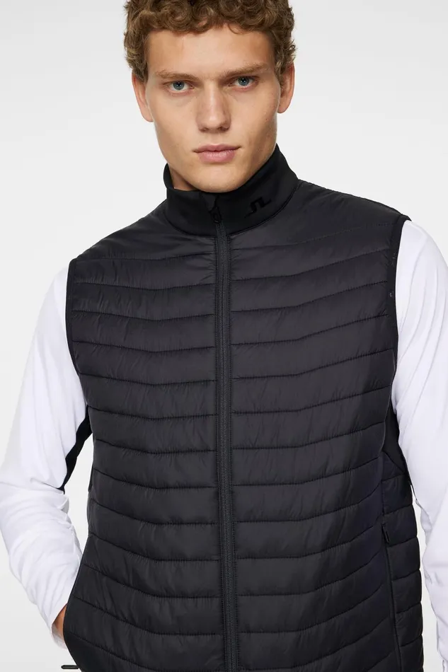 JLindeberg Vests Men Holden Quilt Hybrid Vest