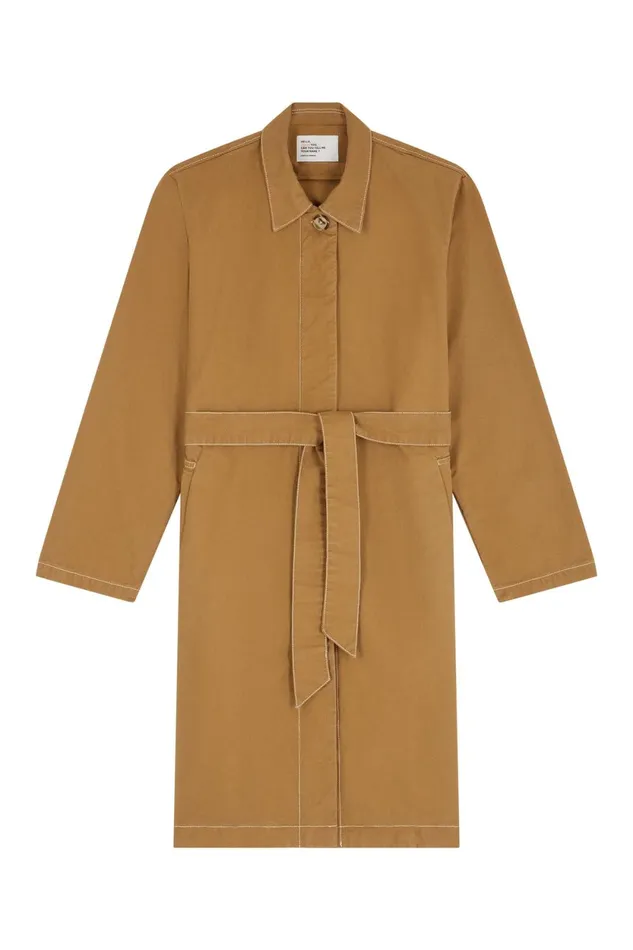 Jackets and Coats Women Leon and Harper Trench Avumia Plain Mustard
