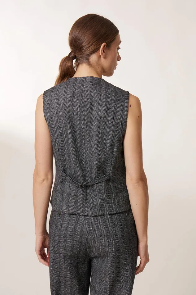 Jackets and Coats Women Leon and Harper Valet Chev Jacket Chevron