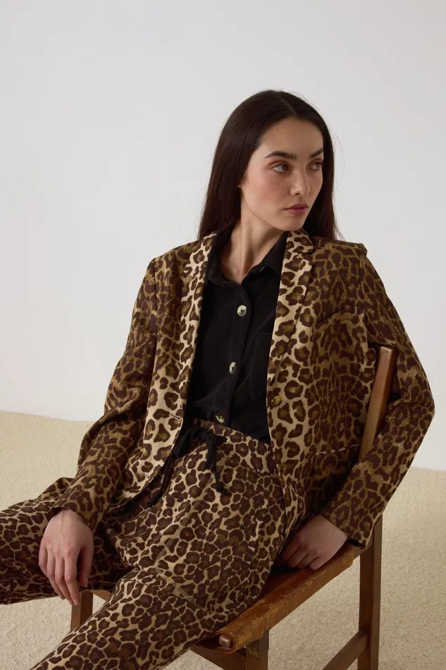 Jackets and Coats Women Leon and Harper Venice Cat Jacket Beige