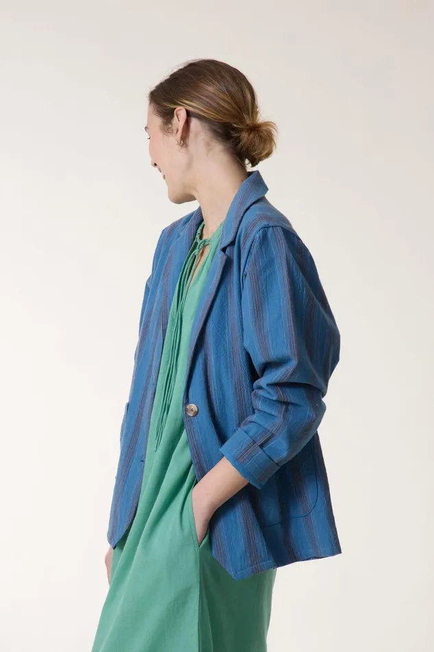 Jackets and Coats Women Leon and Harper Verla Matelas Jacket Blue