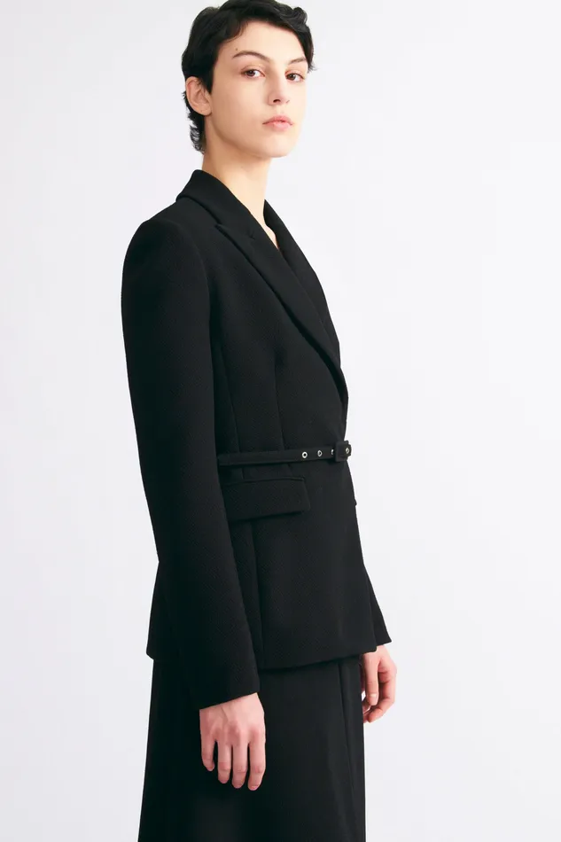Jackets And Coats Danya Tailored Jacket In Black Double Crepe 8211 Emilia Wickstead Women