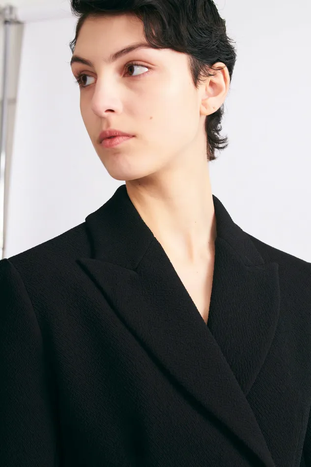Jackets And Coats Danya Tailored Jacket In Black Double Crepe 8211 Emilia Wickstead Women
