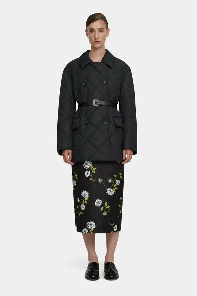 Jackets And Coats Sophica Black Puffer Quilted Jacket 8211 Emilia Wickstead Women